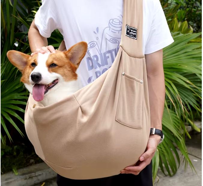 Sac de transport pour chien en bandoulière : Pratique et élégant